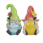 Figurine Springtime Gnome Couple Polyresin Flowers Garden Ea15465 (54917)