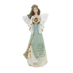 Figurine Irish Angel With Heart Polyresin Bereavement Clovers 16128 (54926)