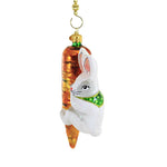 Morawski White Bunny Hanging On Carrot - - SBKGifts.com