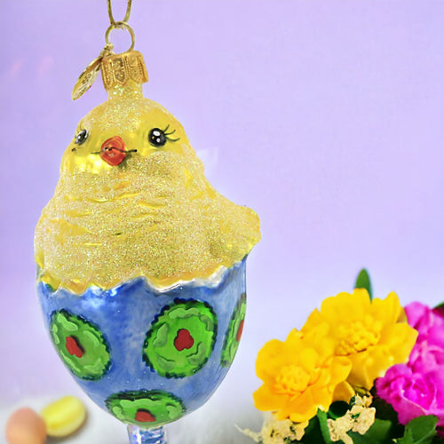 Morawski Easter Chickadee In Blue Egg - - SBKGifts.com