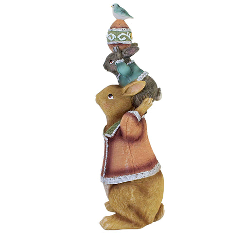 Easter Four Stack Bunny Figurine - - SBKGifts.com