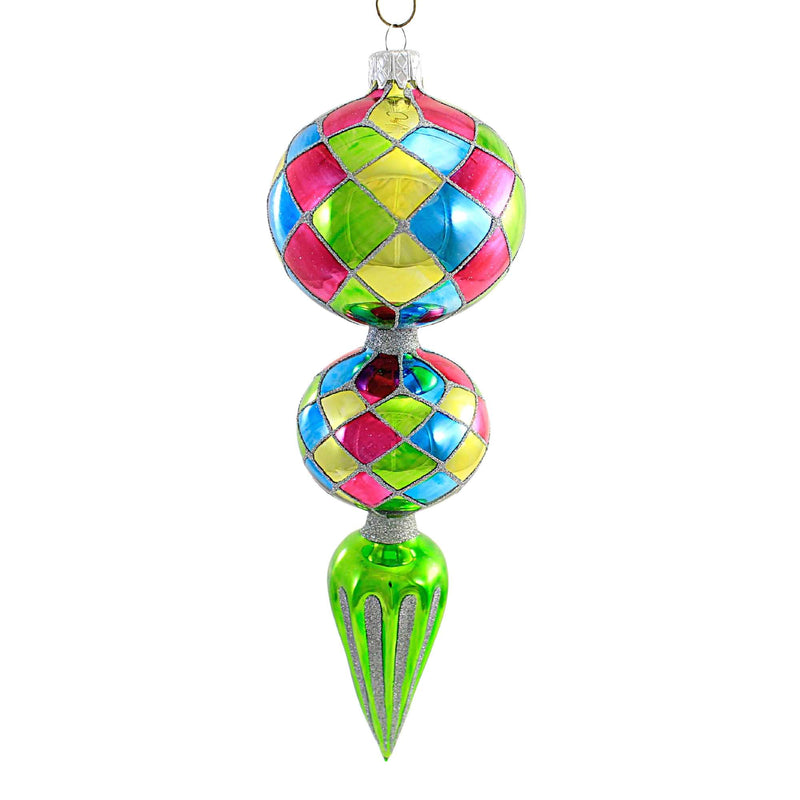 Sbk Gifts Holiday Double Drop W/ Green Flare - - SBKGifts.com