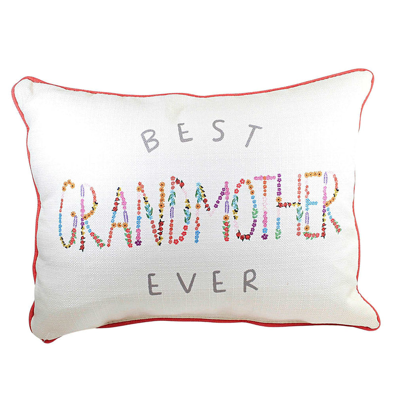 Home Decor Best Grandmother Pillow Polyester Floral Flowers Txt0823p (55230)
