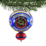 Sbk Gifts Holiday Blue Floral Triple Reflector - - SBKGifts.com