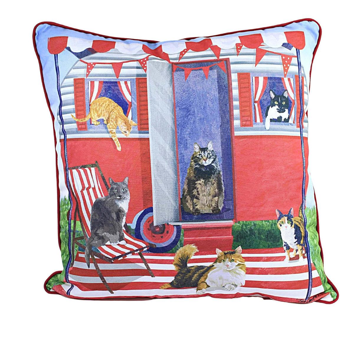 (55239) Cat Caravan Pillow