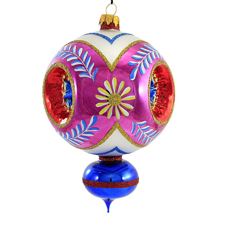 Sbk Gifts Holiday Fuchsia Floral Triple Reflector - - SBKGifts.com