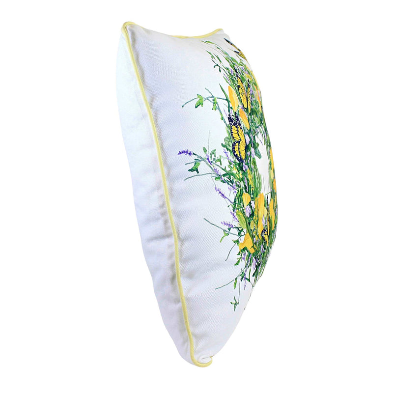 Home Decor Butterfly Wreath Pillow - - SBKGifts.com