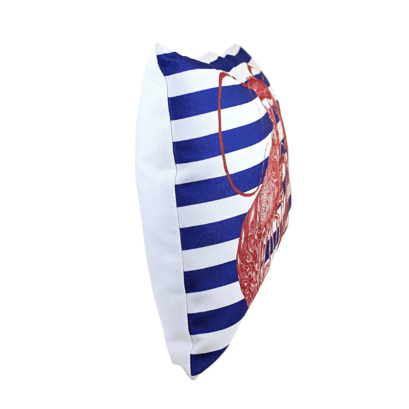Home Decor Lobster Stripe Pillow - - SBKGifts.com