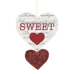 Valentine's Day Love Letter Heart Ornaments - - SBKGifts.com