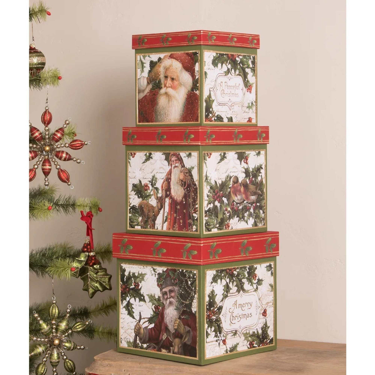 (55295) Holly Boxes Set/3