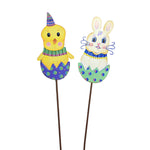 Round Top Collection Vintage Bunny & Chick Stakes - - SBKGifts.com