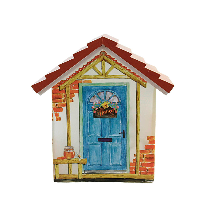 Daisy Bee Small Lighted  House - One Lit House 6.75 Inch, Glass - Electric Bumble Flowers Dbm2292 (55333)