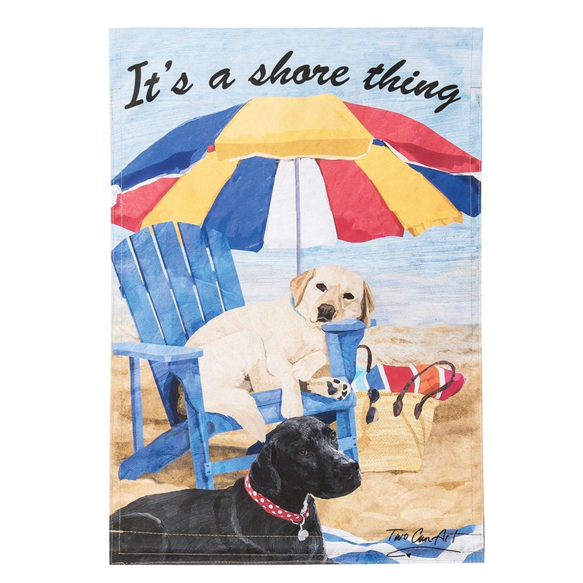 55341 Shore Thing Dog Flag B24863