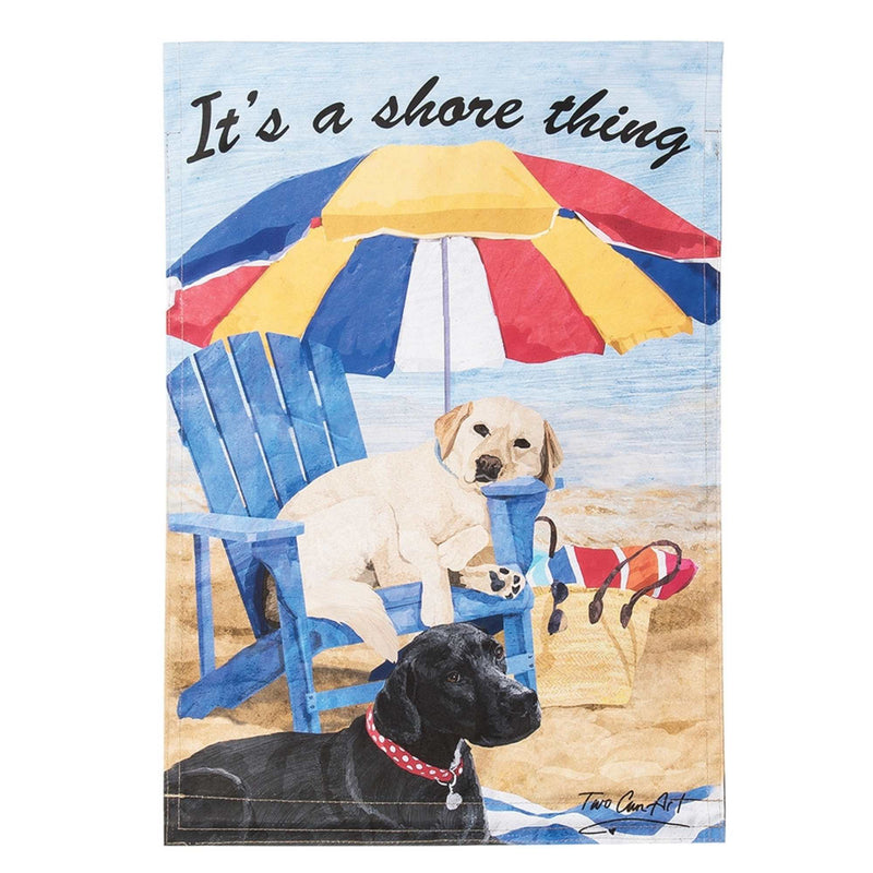 Home & Garden Shore Thing Dog Flag Polyester Summer Beach Ocean Labs B24863 (55341)