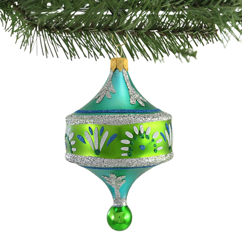 Sbk Gifts Holiday Chartreuse Blue Pendant Drop - - SBKGifts.com