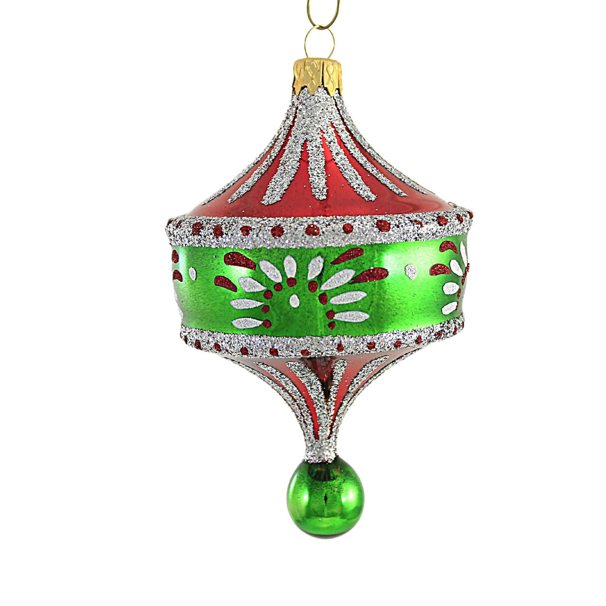 (55361) Green And Red Pendant Drop