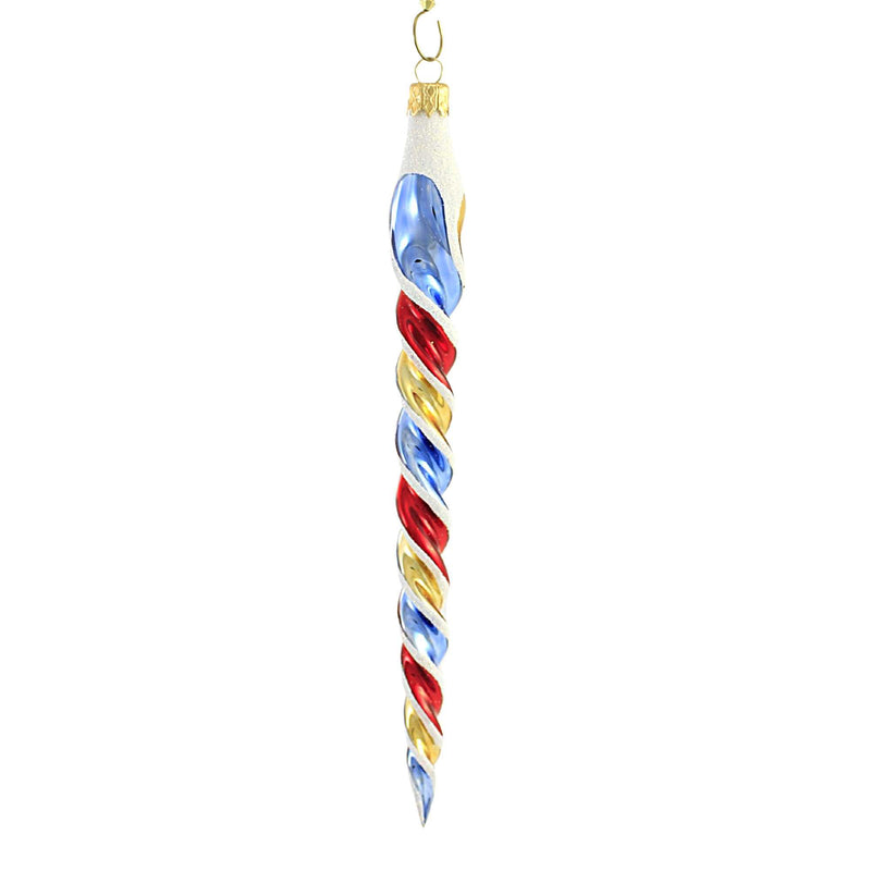 Sbk Gifts Holiday Red Blue & Gold Twisted Icicle - - SBKGifts.com