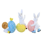 Easter Bunny With Egg Figurine - - SBKGifts.com