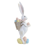 Easter White Bunny With Basket - - SBKGifts.com