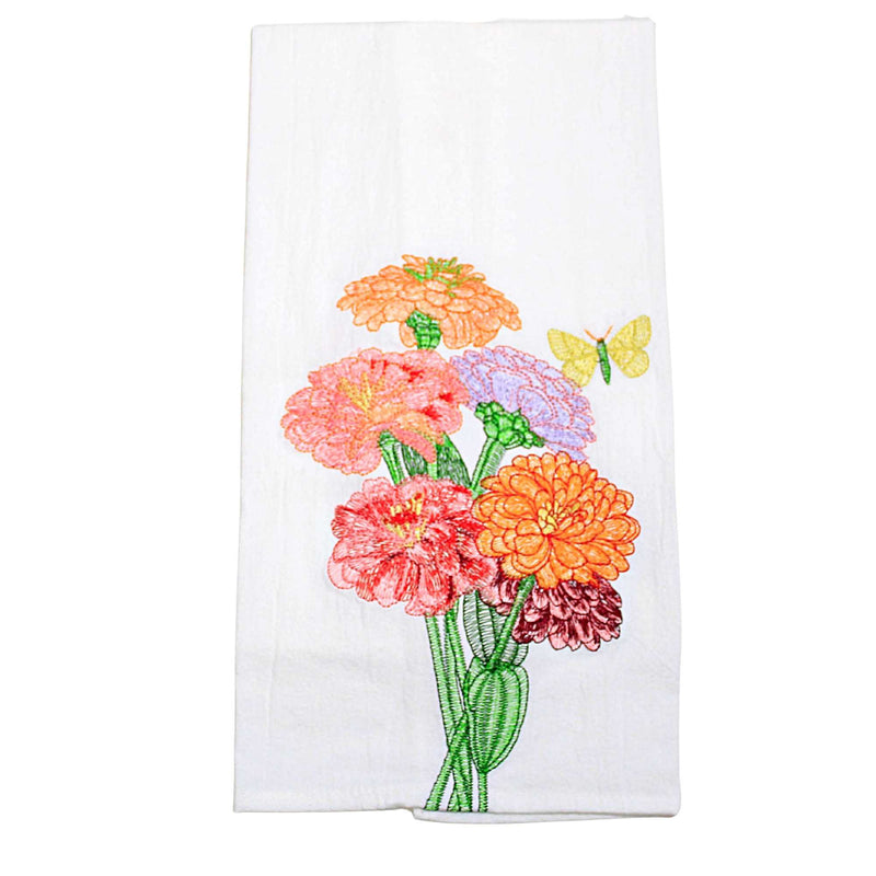 Decorative Towel Floral W/Butterfly Towel - - SBKGifts.com