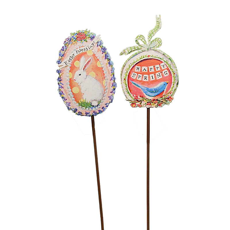 Round Top Collection Gallery Sugar Egg Stakes - - SBKGifts.com