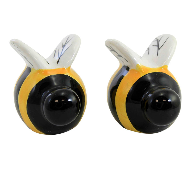 Tabletop Bee Salt And Pepper Shaker Ceramic Bumble A7725 (55443)