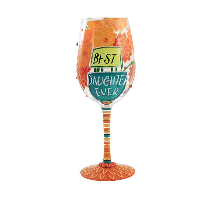 Tabletop Best Daughter Ever Glass Hand Painted 6010657 (55446)