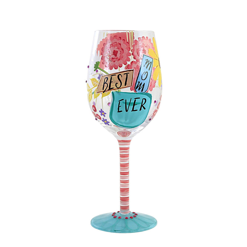 Best Mom Ever. - One Wine Glass 9 Inch, Glass - Lolita Wine Glass 6010659 (55449)