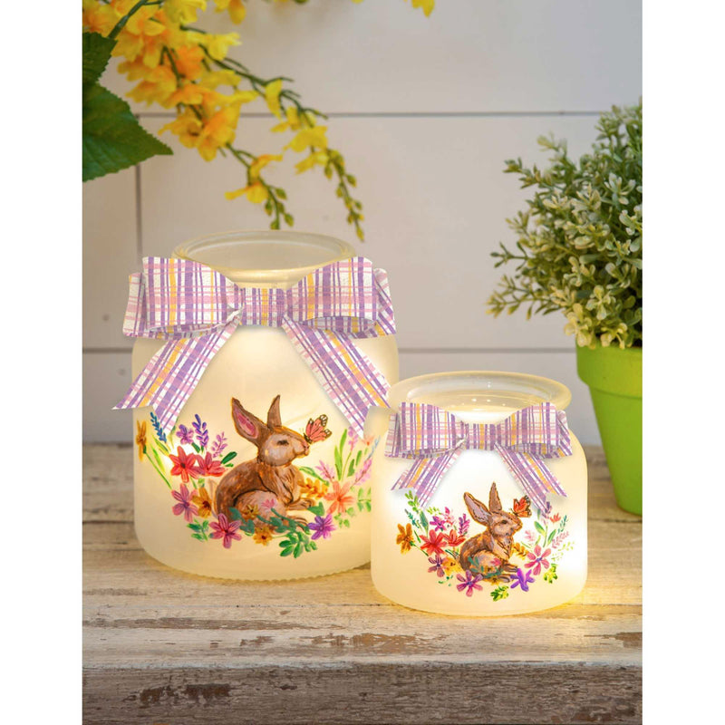 Home Decor Grassy Meadow & Bunny Scene - - SBKGifts.com