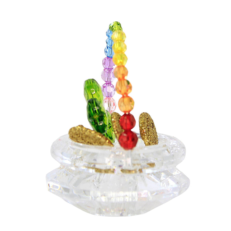 Crystal Expressions Rainbow Basket Figurine - - SBKGifts.com