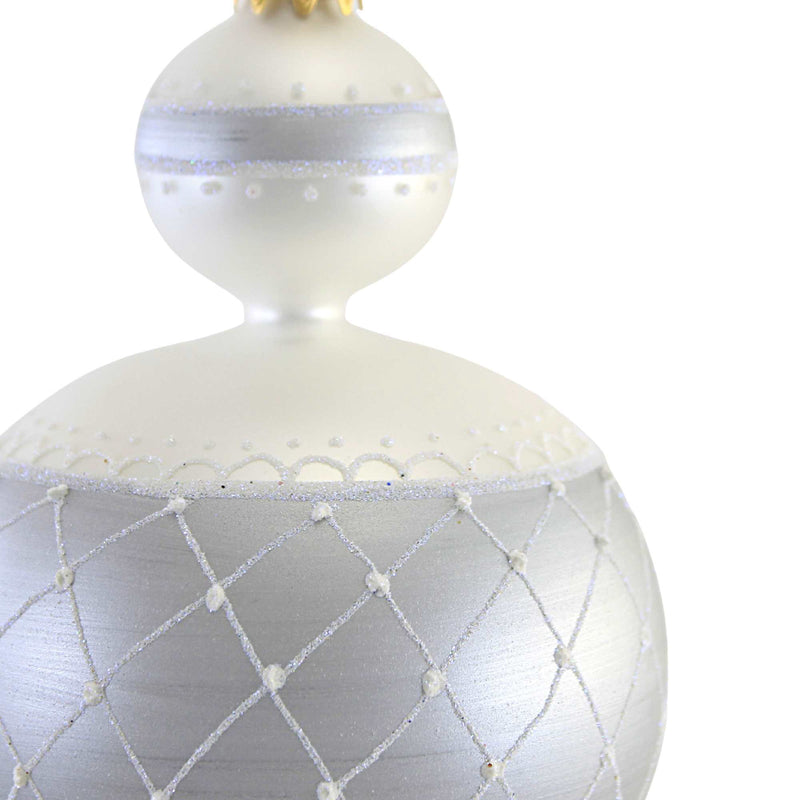 Sbk Gifts Holiday White & Silver 3 Ball Pendent - - SBKGifts.com