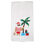 Decorative Towel Vacationing Santa Cotton Palm Tree Beach Crab 86100751 (55629)