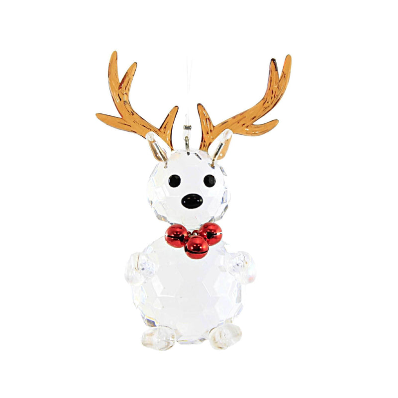 Crystal Expressions Jingle Reindeer Ornament Acrylic Faceted Chirstmas Acryx176 (55655)