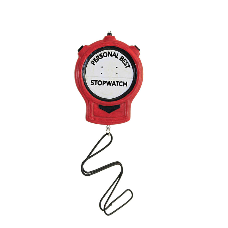 Holiday Ornament Stop Watch Ornament Polyresin Personal Best Mx179802 (55660)