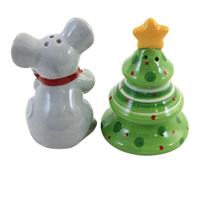 Tabletop Mouse And Tree S & P Shaker - - SBKGifts.com