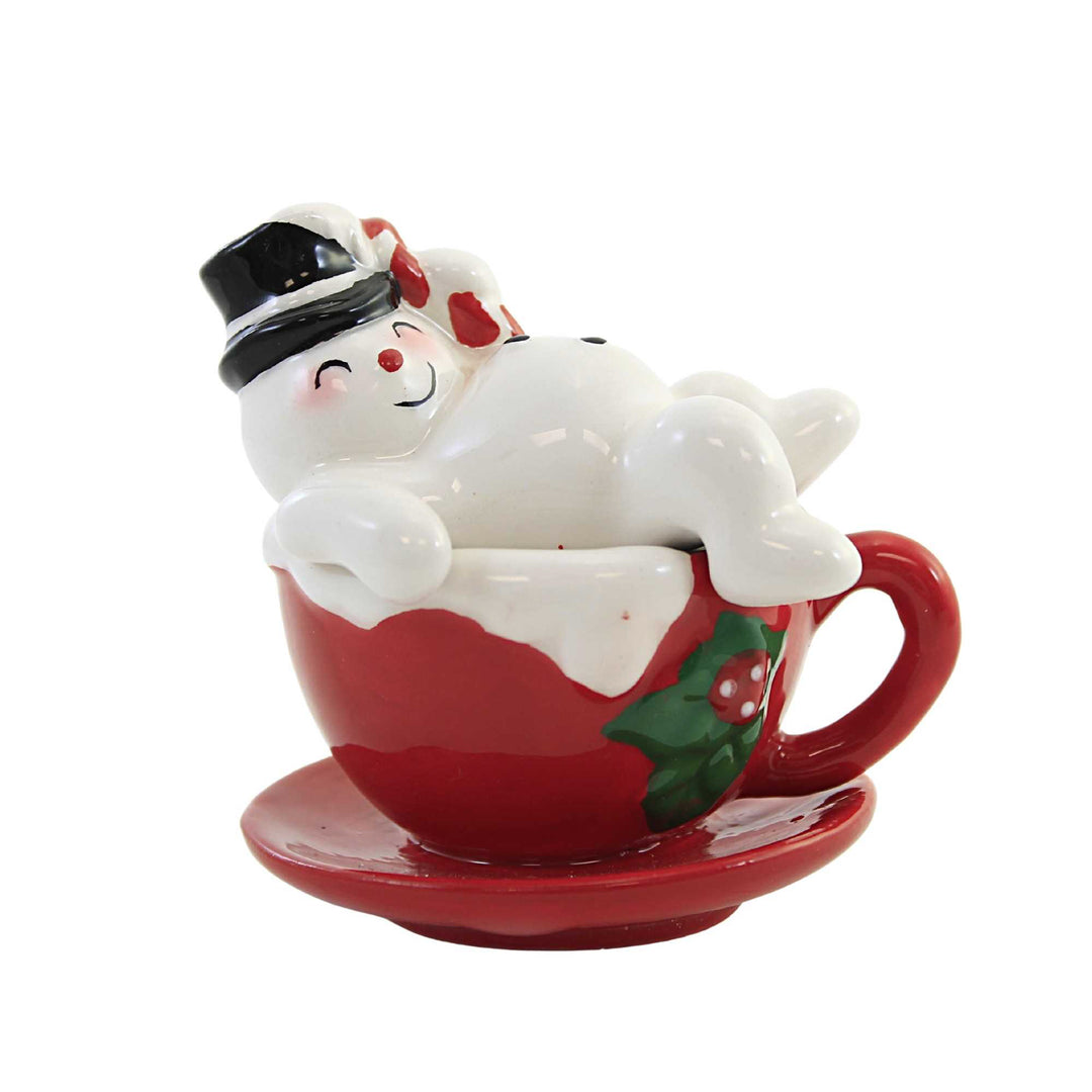 Saltshaker Snowman Figurine - Christmas Home Gift - Snowman Decor
