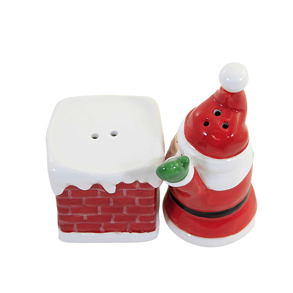 Tabletop Santa Chimney S & P Shaker - - SBKGifts.com