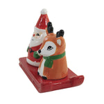 Tabletop Santa And Reindeer S & P Shaker - - SBKGifts.com