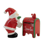 Tabletop Santa Mailbox  S & P Shaker Christmas Letters Postage Mx180551 (55675)