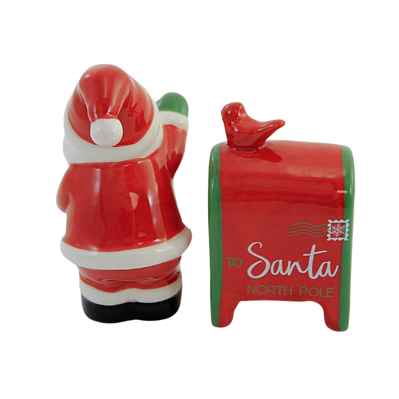 Tabletop Santa Mailbox  S & P Shaker - - SBKGifts.com