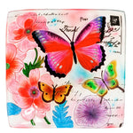 Home & Garden Butterfly Prints Bird Bath Glass Flowers 2Gb851. (55693)