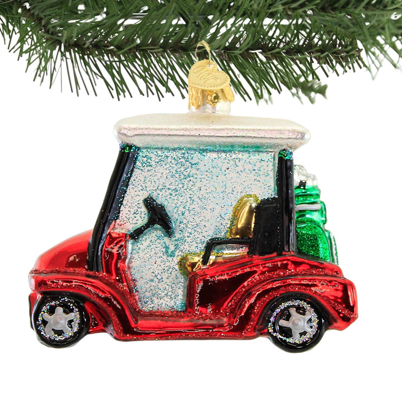 Old World Christmas Golf Cart - - SBKGifts.com