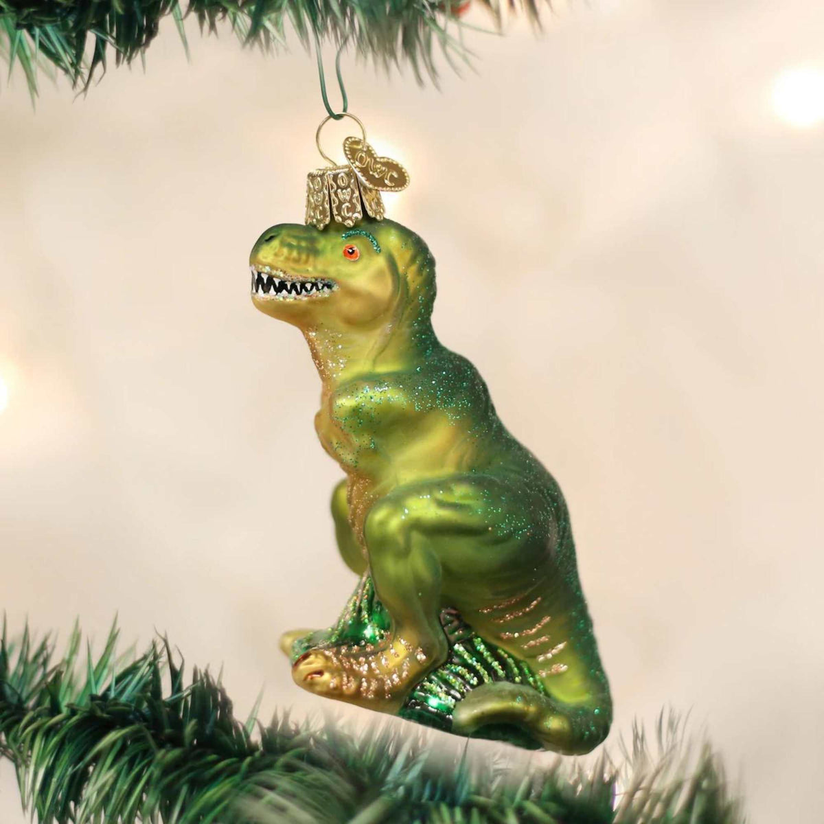 Old World Christmas T-Rex - - SBKGifts.com