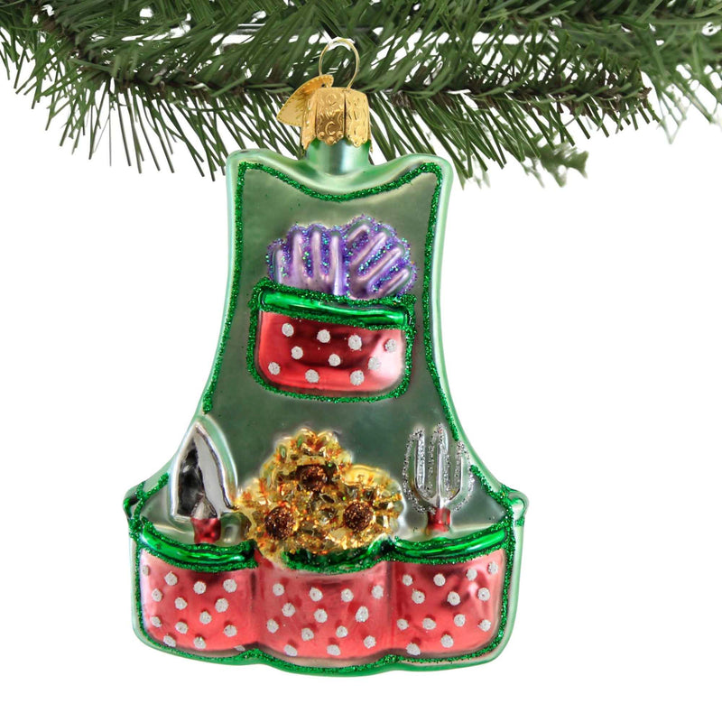 Old World Christmas Gardening Apron - - SBKGifts.com