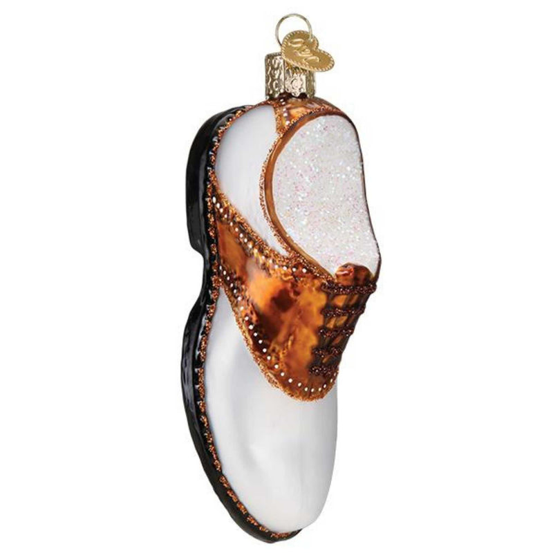 Old World Christmas Golf Shoe. Glass Spike Leisure Sport 32413 (55772)
