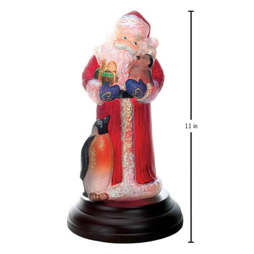 Old World Christmas Santa With Penguin Pals 2013 - - SBKGifts.com