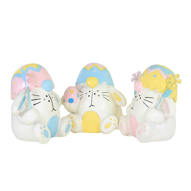Easter Egg Hat Bunny Figurine - - SBKGifts.com