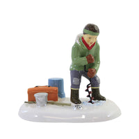 (55857) Department 56 Accessory Angling For A Win, 3.00 Inch, Original Snow Village 6009705