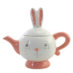 Tabletop Dottie Tea Pot Dolomite Easter Rabbit Bunny A5070 (55885)