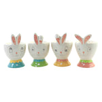 Tabletop Dottie Egg Cup St/4 Dolomite Easter Bunny Rabbit A7181 (55887)